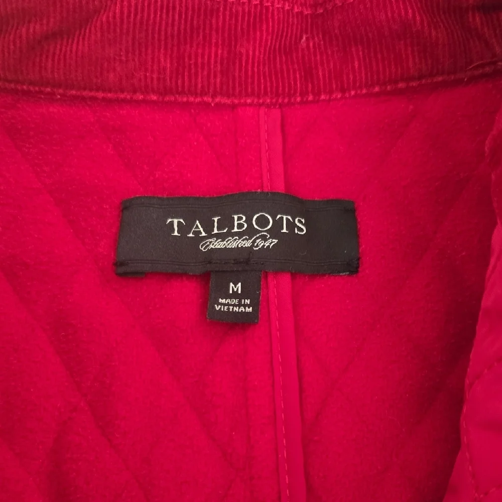 Talbots Vest Women's  Button Front Top Fleece Lined Casual Outdoors, M, Preowned - Picture 2 of 13
